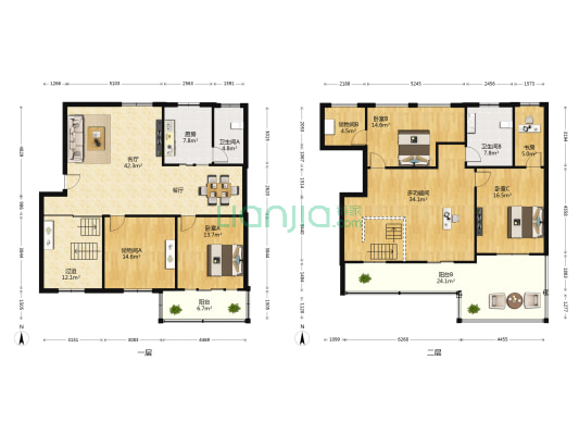 新街花园 5室1厅2卫 208平方