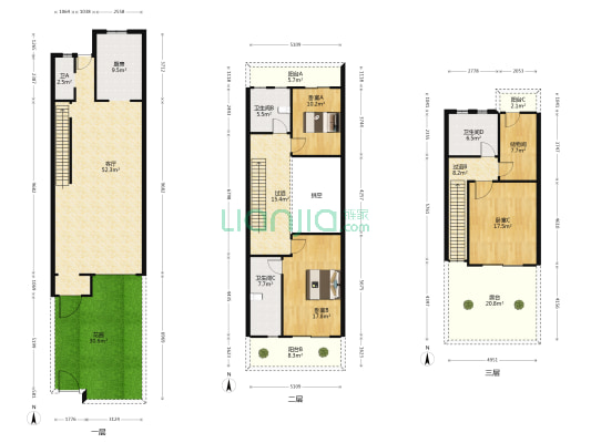 半汤御泉庄 3室1厅4卫 168平方