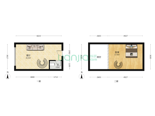 钱王阁商务楼 1室1厅1卫 37平方