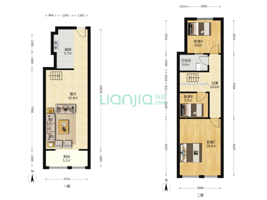 丽都怡园 3室1厅1卫 49平方