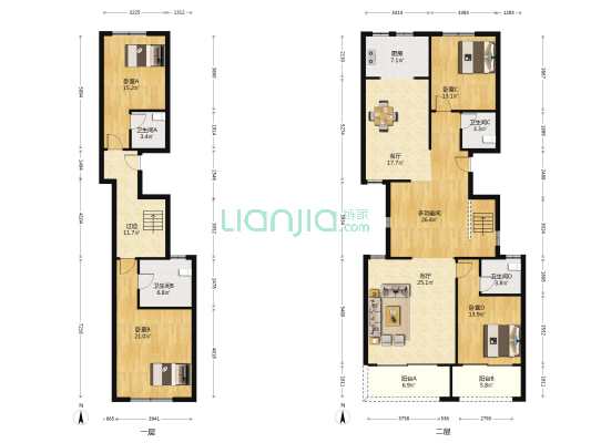 雅居乐御宾府 5室2厅4卫 185平方