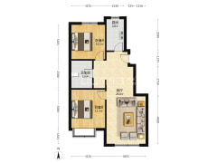 央企现房 集中供暖 南北通透 明厨明卫-涿州华侨城·城市客厅户型图