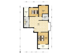 天伦湾一期 3室1厅 南 北-涿州天伦湾一期户型图