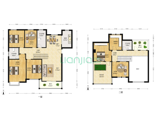 佳景苑(桐乡市) 6室2厅3卫 160平方