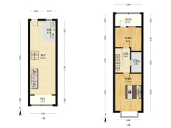 南北向的户型，采光好，户型好，视野好-涿州鹏渤印象城牛津花园户型图