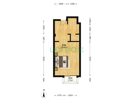 翡翠大道 1室0厅0卫 48平方