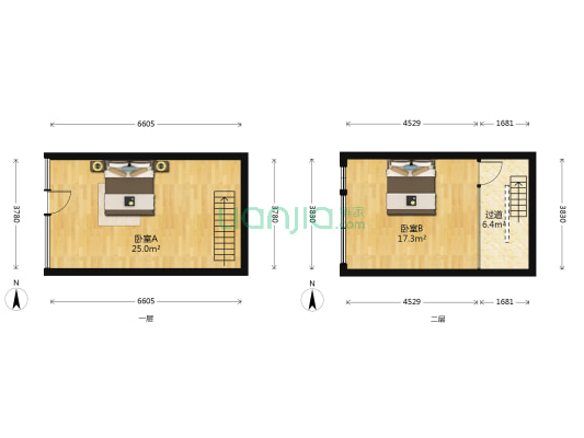 高力汽贸城 2室0厅0卫 60平方