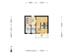 矿山局家属楼南院，小区环境好，干净出行方便-涿州矿山局家属楼南院户型图