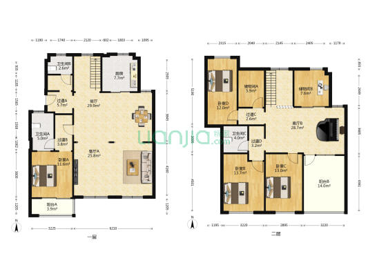 云瑞佳苑 4室3厅3卫 225平方