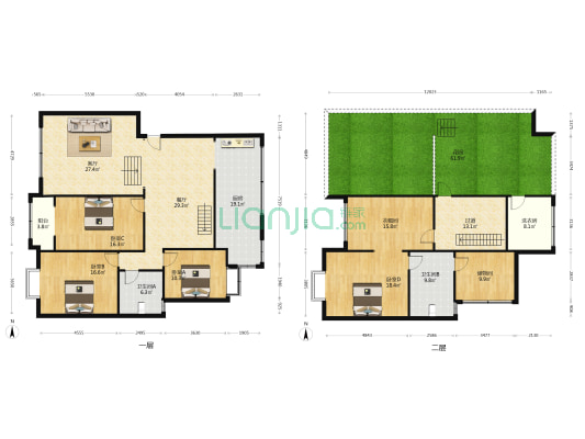 湖水云天 4室2厅2卫 202平方