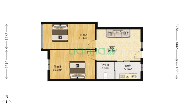 北湖小路二手房实景图