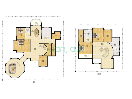 镜湖山庄 6室3厅4卫 420平方