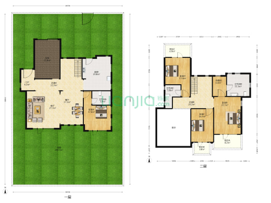 橡树庄园 4室2厅3卫 276平方