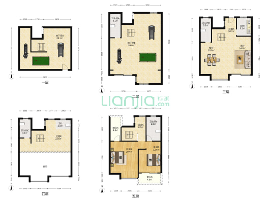 碧桂园颐和樾园 2室2厅5卫 266平方
