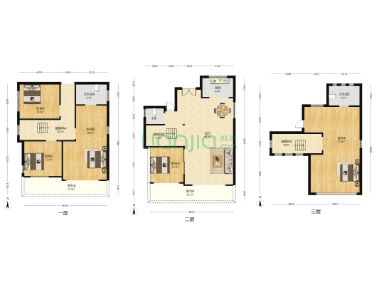 碧桂园山水桃园 5室1厅3卫 323平方