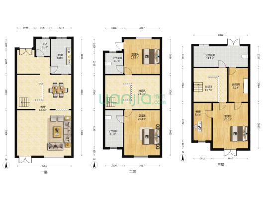 金大元御珑宫廷 4室1厅4卫 321平方