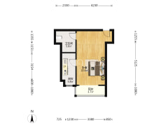 凯旋门洋房住宅，全南一居精装修诚意出售-涿州鸿盛凯旋门户型图