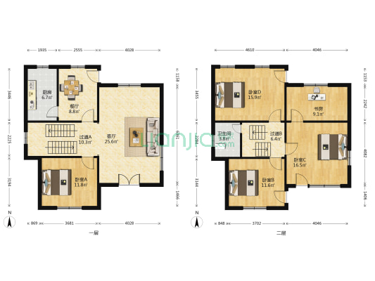 观潮新村 5室2厅1卫 154平方