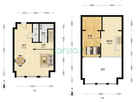绿都云立方 1室1厅1卫 34平方