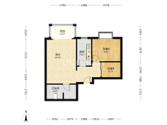 涿州范阳路钻石商圈电梯房， 开发区户口，可上双语。-涿州新府百合户型图