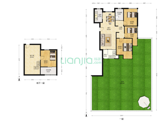 艾菲花园 4室1厅2卫 135平方