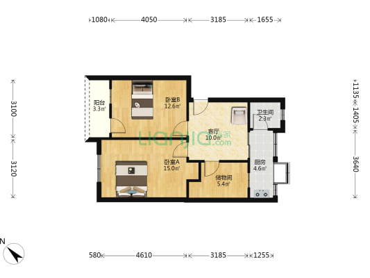 文正街32号 2室1厅1卫 63平方