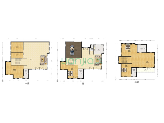 绿城龙山玫瑰园 3室2厅5卫 545平方