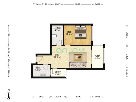 一号桥协信公馆，住家舒适，品质楼盘，小区绿化-户型图