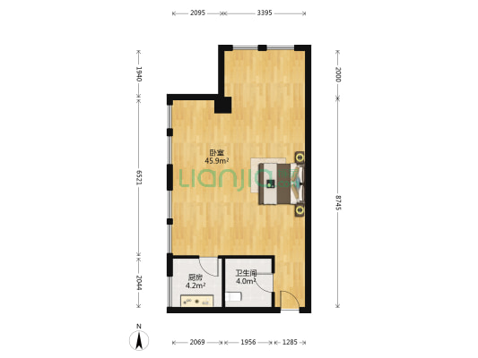 长城万富汇 1室0厅1卫 75平方