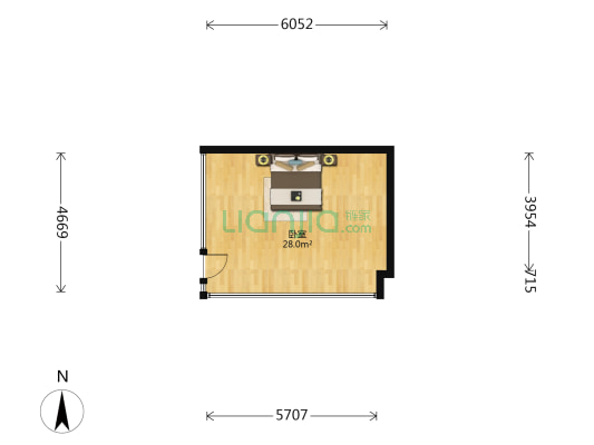 华宏国际 1室0厅0卫 42平方