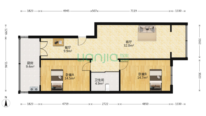安居小区二手房实景图