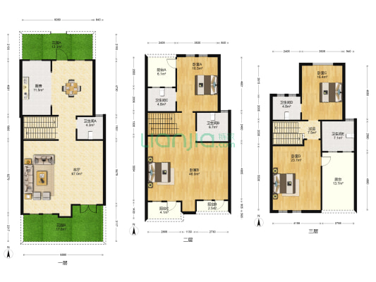 龙玺太湖湾 4室1厅5卫 251平方