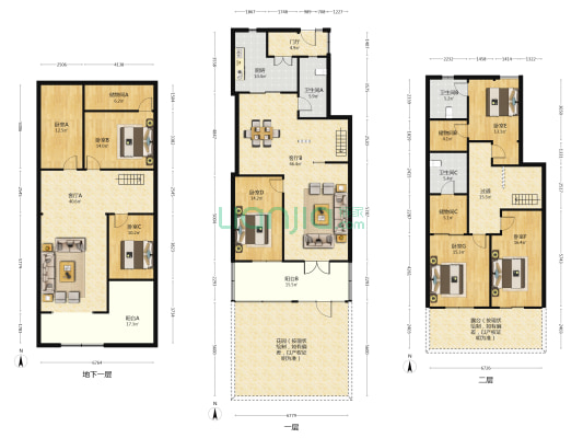 绿色港湾达利庄园 7室2厅3卫 281平方