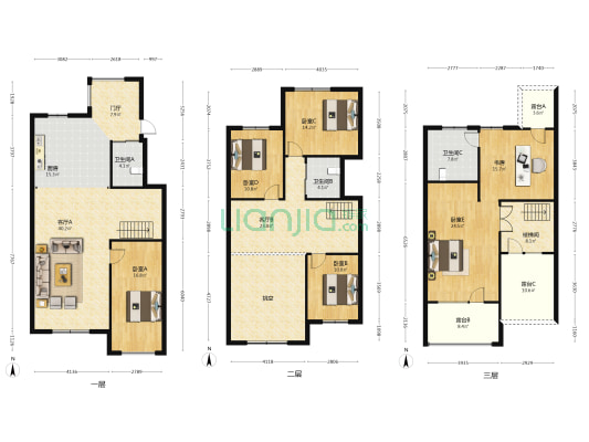 希望廊桥郡 6室2厅3卫 256平方