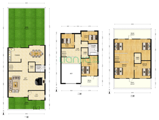 蓝海湾 3室1厅2卫 242平方