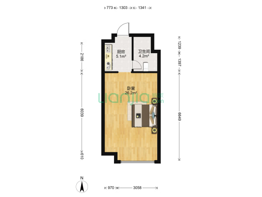 佳茂缘小区 1室0厅1卫 89平方