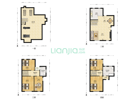 绿地金山名邸（别墅） 5室2厅2卫 192平方