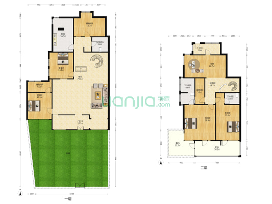 翡翠馨苑 5室1厅3卫 126平方