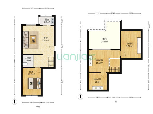 奇尔斯公馆 1室1厅1卫 54平方