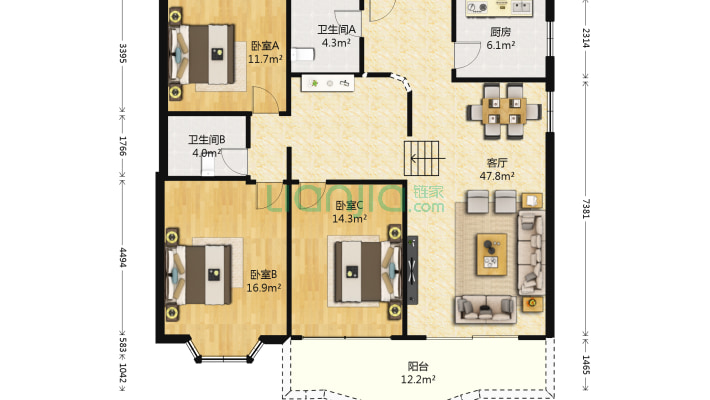 丽锦花园二手房实景图