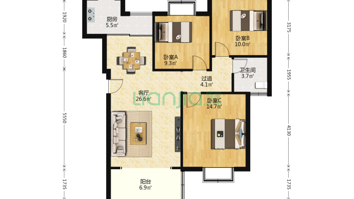 幸福雅苑二手房实景图