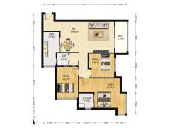 1号线 华宇西城丽景 实木家具 朝中庭 视野开阔无遮挡-重庆华宇西城丽景户型图