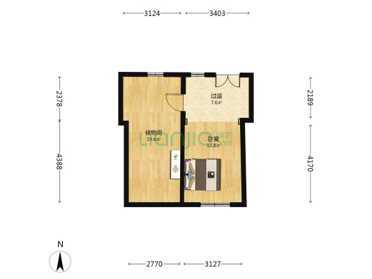 砖儿胡同 1室0厅0卫 34平方