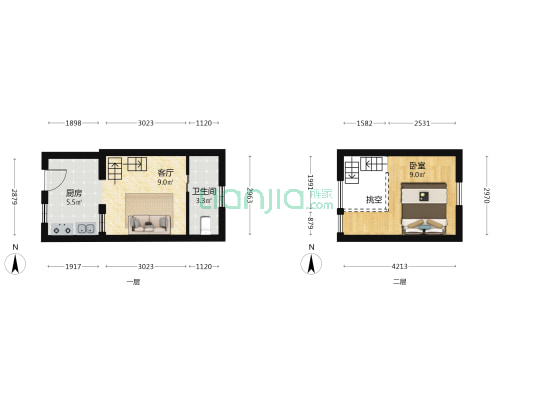 大兴胡同 1室1厅1卫 16平方