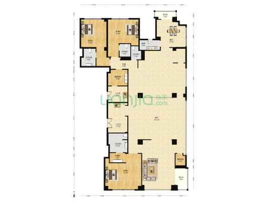 北河沿甲柒拾柒号 3室2厅4卫 554平方