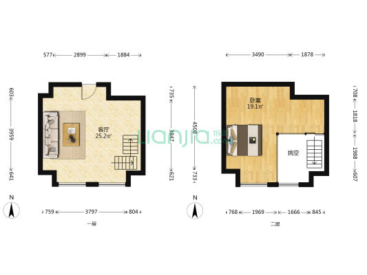 绿地华隆金座 1室1厅0卫 45平方