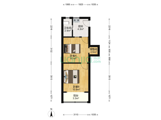 广远新村 2室0厅1卫 39平方