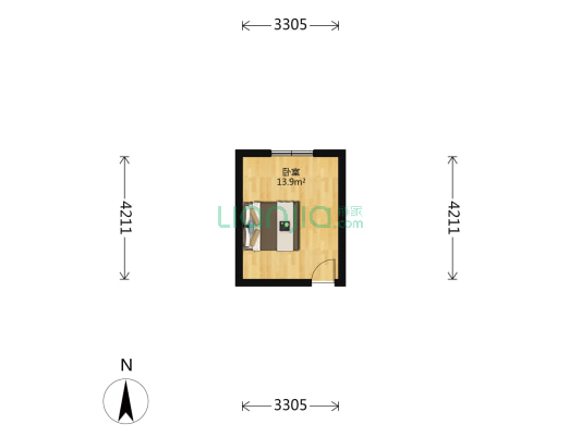 电车村 1室0厅0卫 88平方