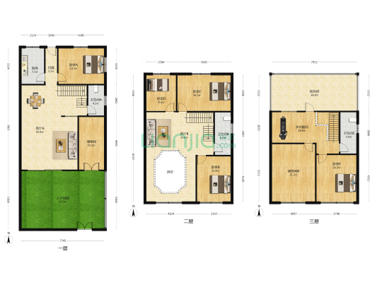 吉祥路18号 6室2厅3卫 270平方