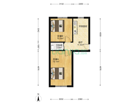 丰年南里 2室1厅1卫 48平方